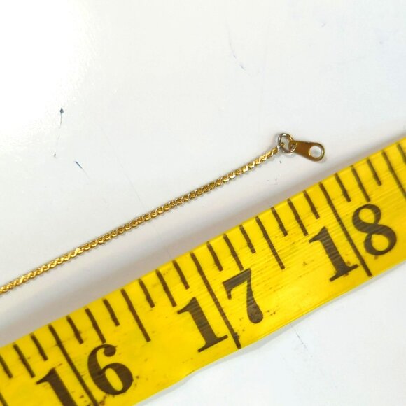 Vintage 925 Sterling Silver Two Toned Open Heart Shaped Pendant Necklace - Picture 6 of 6